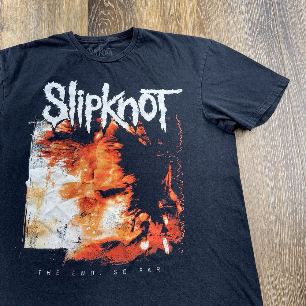 Slipknot Shirt Mens XL Black The End So Far Tour 2022 Concert Metal Band Tee